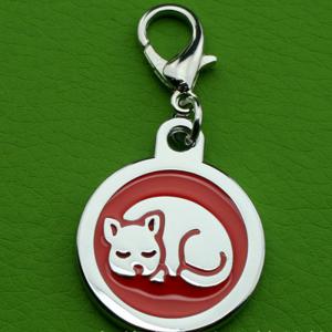 سبائك الزنك طلاء بالكهرباء لاصقة تقطر بطاقات هوية الحيوانات الأليفة الكلب اللوازم