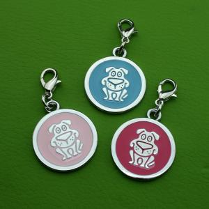 مصنع معدن الزنك السبائك اليد بطاقة الباركود العلامات الحيوانات الأليفة الكلب أو القط