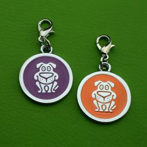 مصنع معدن الزنك السبائك اليد بطاقة الباركود العلامات الحيوانات الأليفة الكلب أو القط