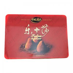 مربع القصدير الشوكولاته مستطيلة أنيقة مخصصة فارغة