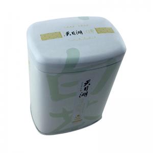 العرف مربع مستطيل الشاي الأبيض القصدير