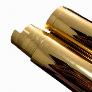 120 ميكرون مايلر السينمائي عالية اللمعان الذهب الممعدنة PET فيلم رولز لتشكيل بالحرارة