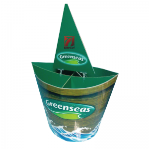 الإعلان مخصص مطبوعة قابلة للطي راية الوقوف الطوطم عرض البوب ​​الورق المقوى الواقف