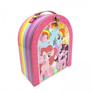 جامدة الورق المقوى مربع الغداء العرف تصميم المطبوعة مربع هدية حلوة للأطفال