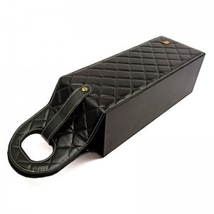 عرف التعامل مع المحمولة النبيذ التعبئة والتغليف هدية مربع بو الجلود