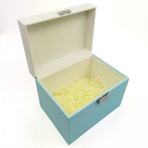 بسيطة والجلود والمجوهرات تخزين قفل مربع هدية عرس