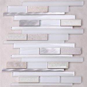 hsd124 المحيط الأزرق زجاج الكريستال قطاع الفسيفساء بلاط المصنع مباشرة