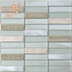 منتج جديد متموج فقاعة الزجاج بلاط بلاط الزجاج مات زجاج معدني فسيفساء بلاط السيراميك مختلطة للمطبخ دفقة الخلفي مكسور الزجاج زخرفة ...