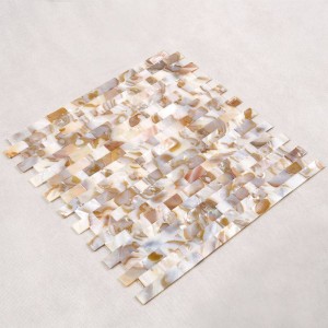 جديد أسود ممسحة فسيفساء بلاط الصدف في حجم 10 * 20mm