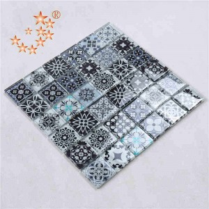الجملة مربع الأزرق المغربي الكريستال والزجاج بلاط الموزاييك بلاط الكريستال والخزف للفندق نادي الديكور الجدران