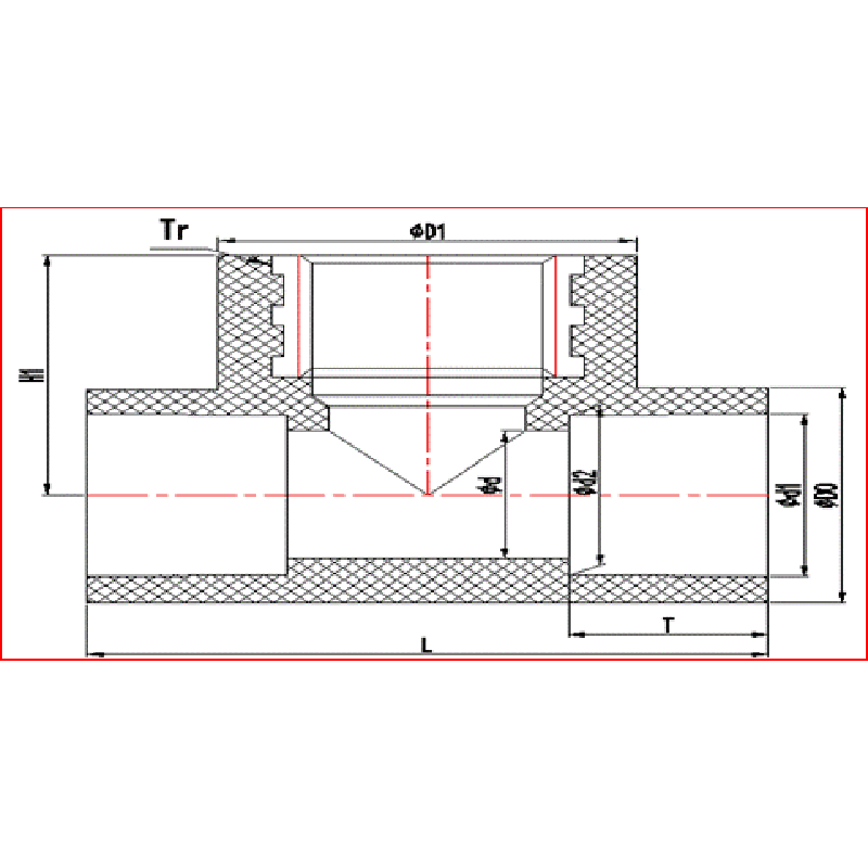 UPVC COPPER TEE TEE