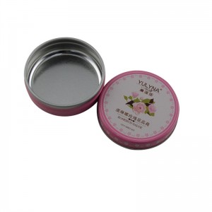 جولة صغيرة من قطعة بلسم الشفاه اثنين من قطعة ، مربع القصدير تغليف مستحضرات التجميل