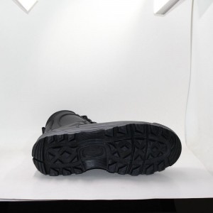 جلدية حقيقية الرجال \ الجيش مكافحة الأحذية العسكرية مع سستة