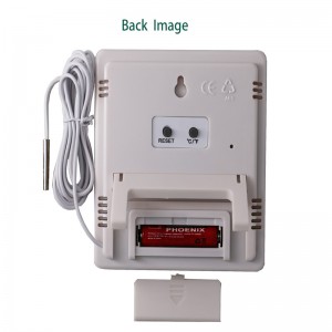 عالية الدقة مصنع السعر Sound-light إنذار LCD الحرارية رطوبة مع جهاز استشعار خارجي