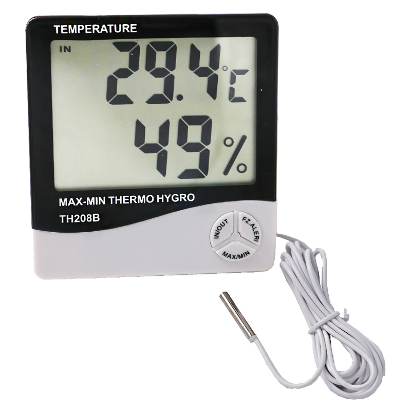 يحتوي مقياس الرطوبة على أقواس وشاشات LCD كبيرة لمكتب غرفة المعيشة