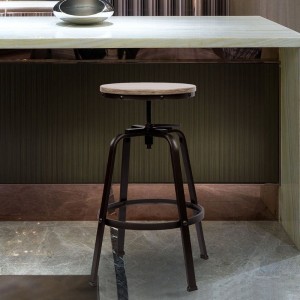 كرسي بلا مسند للذراعين قابل للتعديل بار كرسي دوار قابل للضبط من 2 قطعة