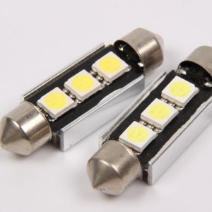 في canbus خطأ 5050 3smd 36mm أدى لمبة اكليل