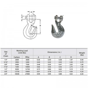 سبائك الصلب مزورة G70 A-330 Clevis Grab Hook YZ