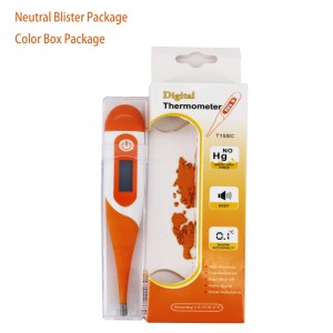 ميزان الحرارة الالكترونية الطبية عن طريق الفم 30 ثانية قراءة سهل ميزان الحرارة ومستقيم مع مؤشر الحمى دقيقة