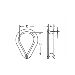 DIN6899 B سلك حبل كشتبان المجلفن