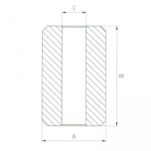 أزرار توقف فولاذية S-409 Swaging Sleeve