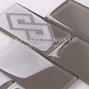 HSP42 عالية الجودة نمط الزجاج فسيفساء بلاط الموزاييك مترو الانفاق للمطبخ باكسبلاش الجدران