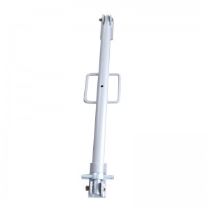 السقالات مثلث الجدار صندقة دعامة الدعامة مسحوق المغلفة رمادي