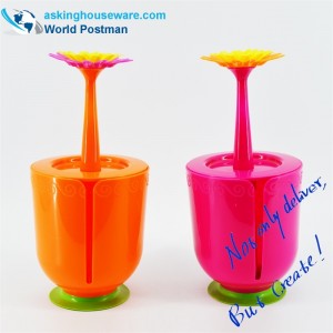 Akbrand زهرة على شكل مربع الأنسجة