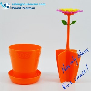 Akbrand زهرة على شكل مربع تخزين مربع