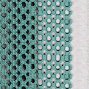 حصيرة مقاومة للماء المطاط مع الصرف حفرة للمطعم