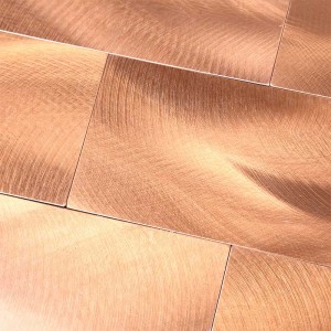 مترو المعادن الألومنيوم فسيفساء قش وعصا بلاط ملصقات للمطبخ باكسبلاش