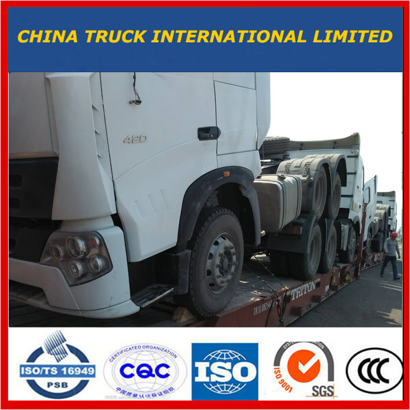 الصين 6X4 A7 420HP 10wheels HOWO Towing Truck / شاحنة جرار