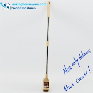 AK91001 Akbrand فرشاة المرحاض مرنة الفولاذ المقاوم للصدأ الأنابيب ساحة فرشاة رئيس