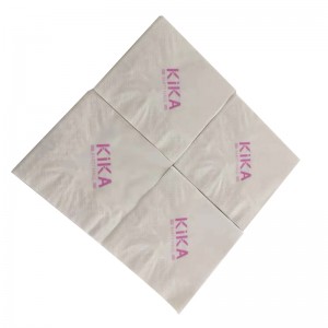 عالية الجودة مخصص شعار مطبوعة ورقة منديل فندق ومطعم منديل طبيعي