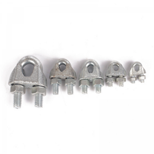 عالية الجودة صناعة الصلب تزوير مشابك المصاعد سلك حبل كليب