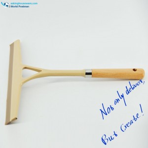 Akbrand حجم كبير نافذة ممسحة خشب الزان مقبض خشبي