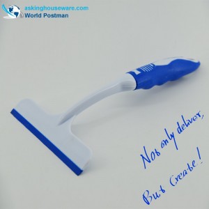 Akbrand صغيرة الحجم مربعة نافذة الممسحة مع مقبض TPR الناعمة