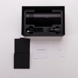 سيارة لتنقية الهواء USB بالطاقة مع الكشف عن نوعية الهواء وظيفة لإزالة الدخان / الغبار / رائحة الحيوانات الأليفة / الروائح الكريهة / ا...