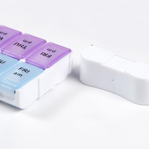 انفصال البلاستيك 14 حالة حبوب منع الحمل المنظم صندوق للأسبوعية