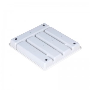 5 مقصورات علبة بلاستيكية أدوات المائدة صينية فضية