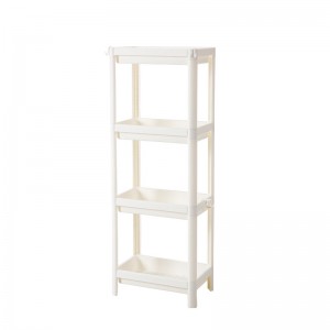 عالية الجودة 4 طبقات متعددة الوظائف مطبخ البلاستيك تخزين الرف الرف