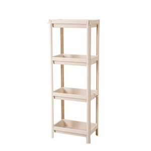 عالية الجودة 4 طبقات متعددة الوظائف مطبخ البلاستيك تخزين الرف الرف