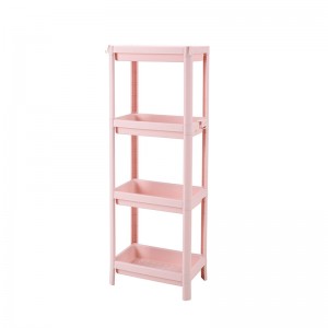 عالية الجودة 4 طبقات متعددة الوظائف مطبخ البلاستيك تخزين الرف الرف