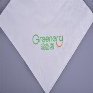 مخصص مطبوعة 1/4 قبالة أضعاف المناديل الورقية العشاء