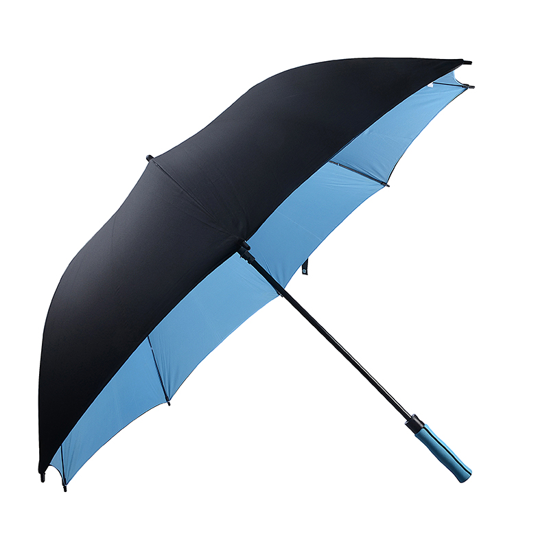 طبقات مزدوجة مقاومة الرياح المطرد المطر cutomized شعار الطباعة مظلة الغولف