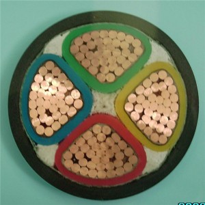 0.6 / 1kv كابل الطاقة xlpe معزول 4C 25mm2 4C 16mm2 ل IEC60502