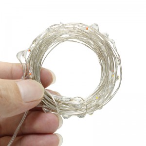 5M 3M 2M 1M LED أسلاك النحاس الأحمر سلسلة أضواء الجنية جارلاند للعام الجديد عيد الميلاد زفاف المنزل الديكور البطارية