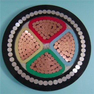 4x300mm2 الكهربائية سوا 4 كور مدرعة مع أسلاك الفولاذ درع