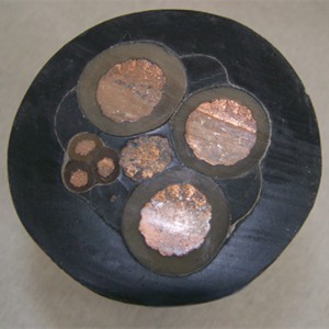MV 3 / C CU 15KV 220NL-XLPE 133٪ TS ARMOR-X PVC Cable