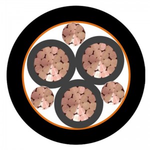 كابل فولاذي منخفض الفولتية VFD Cable محمي بـ XLPE / PVC كابل الطاقة